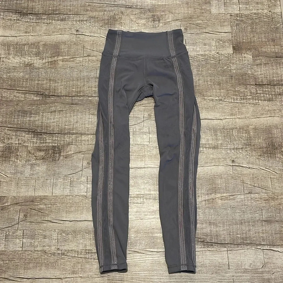Lululemon Power Lines Pant *28" - Titanium / Dark Chrome - Size 4 - Picture 6 of 12